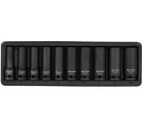 SW-Stahl 07960L Douilles à chocs 1/2 pouce version longue 10-24 mm