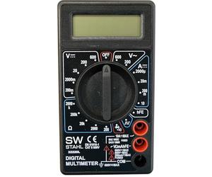 SW Stahl 32220L Multimètre Numérique, Testeur Électrique 600 V avec LCD
