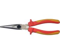 SW-Stahl 41909L VDE Pince pointue droite 200 mm I 1000V Pince pointue mécanique de précision I selon DIN EN/IEC 60900 Pince pointue d'électricien I Pointe pince téléphonique avec poignée 2 composants