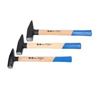 SW Stahl 50930L Jeu de Marteaux de Serrurier Hickory, 3 Pièces | Outils en acier forgé selon DIN 1041 avec protection du manche et goupille de sécurité. Poids : 300, 500 et 800 g.