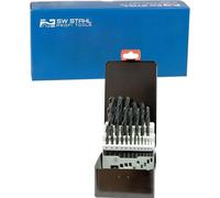SW-Stahl 80425L Jeu de 25 pièces HSS 1-13 mm en cassette métallique