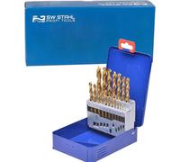 SW-Stahl 80519L Jeu de forets en titane 19 pcs. 1,0-10,0 mm