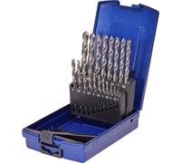SW-Stahl 81319L Jeu de forets hélicoïdaux HSS-G, 19 pièces en cassette brevetée, de 1 à 10 mm
