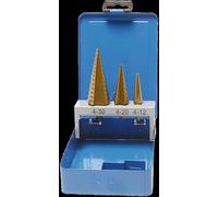 SW-Stahl 82415L Jeu de forets étagés HSS TIN, 3 pièces