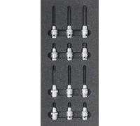SW STAHL Assortiment de douilles de tournevis 1/2", multi-dents, 12 pcs.