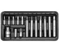 SW STAHL Assortiment d'embouts, 3/8", six pans creux, 15 pièces 04920L