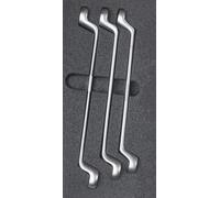 SW STAHL Assortiment pour chariot d'atelier, clé polygonale double, 3 pièces Z3013-7