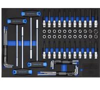 SW-Stahl Assortiment pour servante d'atelier ouille 1/2", 72 pièces Z3011-11