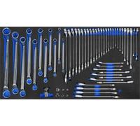 SW-Stahl Assortiment pour servante d'atelier, clés à vis et à cliquet, 57 pièces Z3011-5