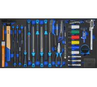 SW-Stahl Assortiment pour servante d'atelier, outillage à main général, 34 pièces Z3011-10