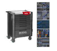SW-Stahl Chariot d'atelier TT801 noir équipé 341 pièces