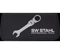 SW-Stahl Jeu de clés à cliquet à fourche, 8-19 mm, avec articulation, courtes, 03540L