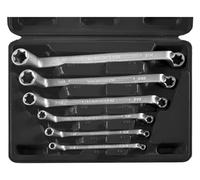 SW-Stahl 01580L Jeu de clés mixtes profil E, E6-E24, 6 pièces, à double déport I Clé Torx I Etoile TX extérieure I Jeu de clés mixtes I Clés mixtes