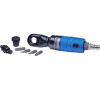 SW-Stahl S3291 Visseuse à cliquet multifonctions I Carré 1/4 et 3/8 pouces I Couple maxi 40 Nm I Outil pneumatique d'atelier avec transmissions interchangeables
