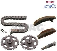 SWAG 10 94 9211 Kit de chaîne de distribution - Chaîne de distribution adaptée aux modèles MERCEDES-BENZ Berline (W204 Break (S204) et Berline (W212)