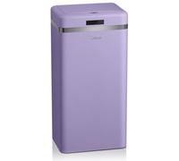 Swan Retro Poubelle de cuisine automatique avec capteur de mouvement, 45 litres, métallique, grande capacité, design vintage, violet