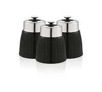 Retro Set 3 Boîtes de Rangement Cuisine 1,2L Hermétiques pour Pâtes Riz, Vintage SWKA1024BN