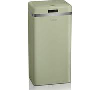 SWAN SWKA4500GNEU Poubelle rétro avec capteur d'ouverture automatique, métal, 45 L, design vintage vert