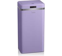 Swan Retro Poubelle de cuisine automatique avec capteur de mouvement, 45 litres, métallique, grande capacité, design vintage, violet