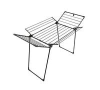 SWAN SWLC1001BLKN Séchoir à Linge furtif Multi-Ailes pour extérieur et intérieur avec 19 m d'espace de séchage, capacité de Poids de 20 kg, revêtement antidérapant, Rangement Facile et Pieds