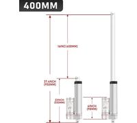 SWANEW 1500N Moteur linéaire Variateur électrique Moteur d'actionneur linéaire Mât de levage Moteur d'entraînement linéaire 12V 400mm