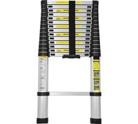 SWANEW Escabeau télescopique bix 150kg Stabil Aluminium Escabeau 4.4m