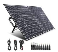 SWAREY 100W Panneau Solaire Pliable ETFE Monocristallin Chargeur Solaire Portable 18V Type-C PD 60W DC/USB/QC3.0/MC4 MPPT pour Générateur Solaire Camping Ordinateur Portable Tablette Téléphone