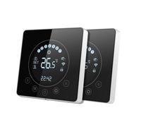 SWAREY 2PCS Thermostat Wi-Fi pour Chauffage électrique Contrôle APP 5-90℃ Écran Tactile LCD et 3m Câble de Capteur Externe