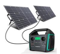 SWAREY Batterie Externe 1000W(1500W Pic) avec 2PCS Panneau Solaire Pliable 100w Générateur électrique Haute puissance 220V