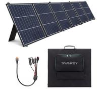SWAREY BS-420 Panneau Solaire Pliable 420W 6 Volets Sortie XT60 | Cellules HPBC rendement 25,4 %, USB-A & USB-C 5V-3A, boucles anti-vent, pour station énergie, camping, caravane hors réseau