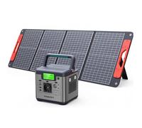 SWAREY Générateur Electrique Portable 518.4Wh avec Panneaux Solaires Pliable 4 panneaux 220V Sortir AC/USB/Type-C/QC 3.0