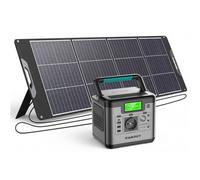 SWAREY Générateur Solaire Portable 518Wh avec Panneau Solaire 200W kit solaire 220v Charge Rapide Batterie Externe