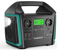 SWAREY S1000 1000W (Peak 1500W) Station de stockage solaire portable Centrale électrique Générateur solaire Chargeurs avec sorties USB/QC3.0/Type-C pour CPAP Camping Urgence Extérieur