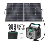SWAREY S500 Générateur Solaire portable 220V Batterie Externe 518Wh avec Panneau Solaire Pliable 100W, kit Solaire
