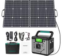 SWAREY S500 Pro 500W (1000W de crête) centrale électrique 518Wh générateur solaire chargeur d'alimentation de secours domestique batterie externe avec panneau solaire 100W