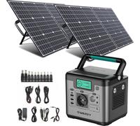 SWAREY S500 Pro 500W(1000W peak) centrale électrique portable 518Wh générateur solaire avec 2x 100W panneaux solaires pour camping/urgence/maison
