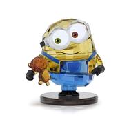 Swarovski Figurine Minions Bob, en cristal 366 facettes, Tim en peluche, lunettes métal chromé OS