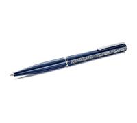 Swarovski Stylo à bille Crystal Shimmer Glide, Bleu, Laqué bleu, métal chromé