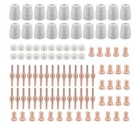 SWAWIS 100 Pièces PT31 Consommables Plasma Decoupeur Plasma Parkside Cut 30 40 50 Consommables de Découpeuse Accessoire Decoupeur Electrode Tip Buse