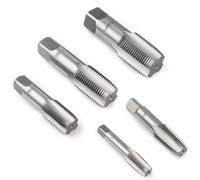 SWAWIS 5 Pièces Filiere Plomberie Tarauds et Filières Taraud BSP 55 Degrés G1/8 G1/4 G3/8 G1/2 G3/4 Réparation de Raccords Filetés pour Tubes
