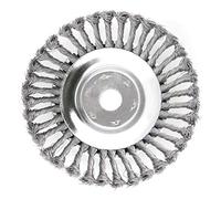 SWAWIS Brosse de Debroussailleuse Professionnelle, 200 x 25,4 mm Brosse de Désherbage, Tête Brosse Désherbage pour Débroussailleuse Tete Brosse de Debroussailleuse 36 Brins Fil D'acier (8 Pouces)