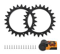 SWAWIS Pointes de Traction Ø 205mm avec 14 Vis, Amélioration de Traction | Robotic Lawnmower Spikes for Worx Land roid S/M S300[WR130E]/M500[WR141E]/M700[WR142E]/M1000[WR143E]/S450i[WR101 SI]