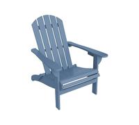 Fauteuil adirondack bleu en bois d'acacia avec accoudoirs KERINA. plusieurs coloris. 90 x 71 x 91.5 cm