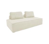 swe hauffeuse 2 Places pour canapé modulable Velours côtelé crème