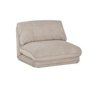 swe hauffeuse Matelas Greige Convertible Velours côtelé Grosse côte 1 Place Cosy