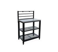 swe uisine extérieure en acier L80cm avec 2 étagères de rangement