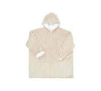 Sweat à capuche avec fermeture intérieur en sherpa Beige Beige G