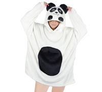 Sweat à Capuche Couverture Portable Femme Homme Pull Plaid à Manche | Wearable Blanket Hoodie Douce Chaude Sherpa Vert Pullover avec Manche et Poche Cadeau Noël Pour Adulte Adolescents Hiver
