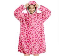 Sweat à Capuche Couverture Portable Femme Homme Pull Plaid à Manche | Wearable Blanket Hoodie Douce Chaude Sherpa Vert Pullover avec Manche et Poche Cadeau Noël Pour Adulte Adolescents Hiver