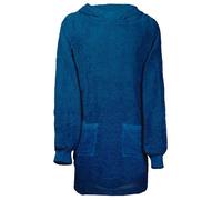 Sweat à capuche couverture - vidaXL - Bleu marine - Coton - 2XL - Extra doux - Poches avant - Usage intérieur